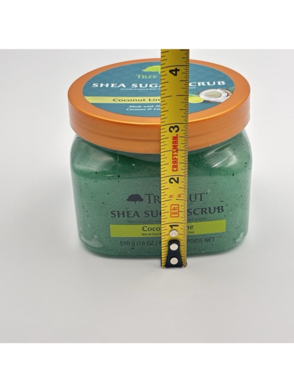 Tree Hut Coconut Lime Shea Sugar Exfoliating Hydrating Body Scrub 18 oz Green - Picture 8 of 11